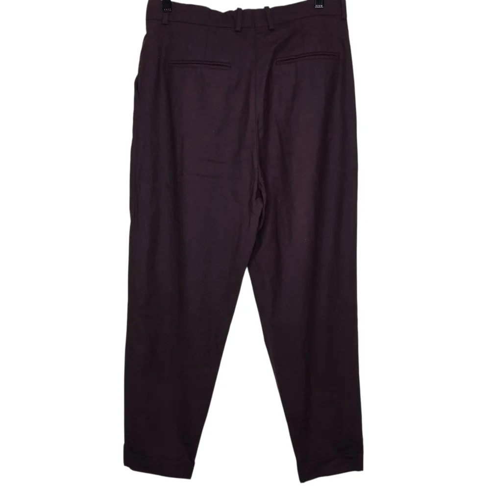 COS Pleats Dropped Crotch Trousers Size 6, 96% Wool - Picture 3 of 12